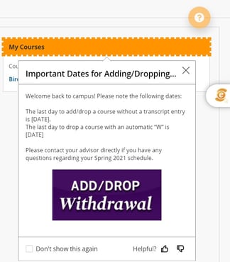 Adddrop Withdrawal